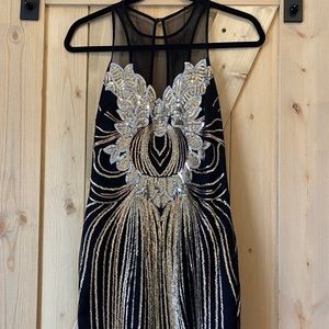 BEBE sequin bodycon dress